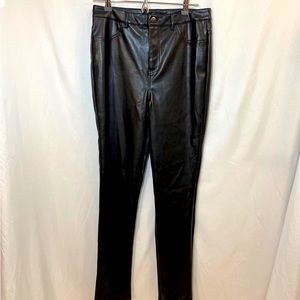 Shine star leather pants